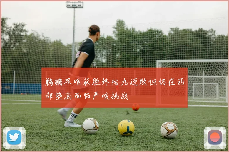 鹈鹕艰难获胜终结九连败但仍在西部垫底面临严峻挑战